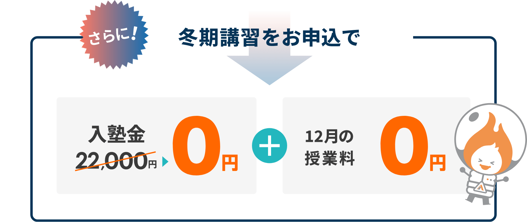 冬期講習から入塾するとさらにお得